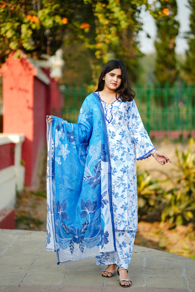 COCO PRINT STICHED THREE PIECE