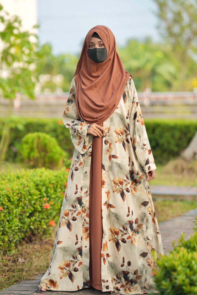 ZARA ABAYA BROWN