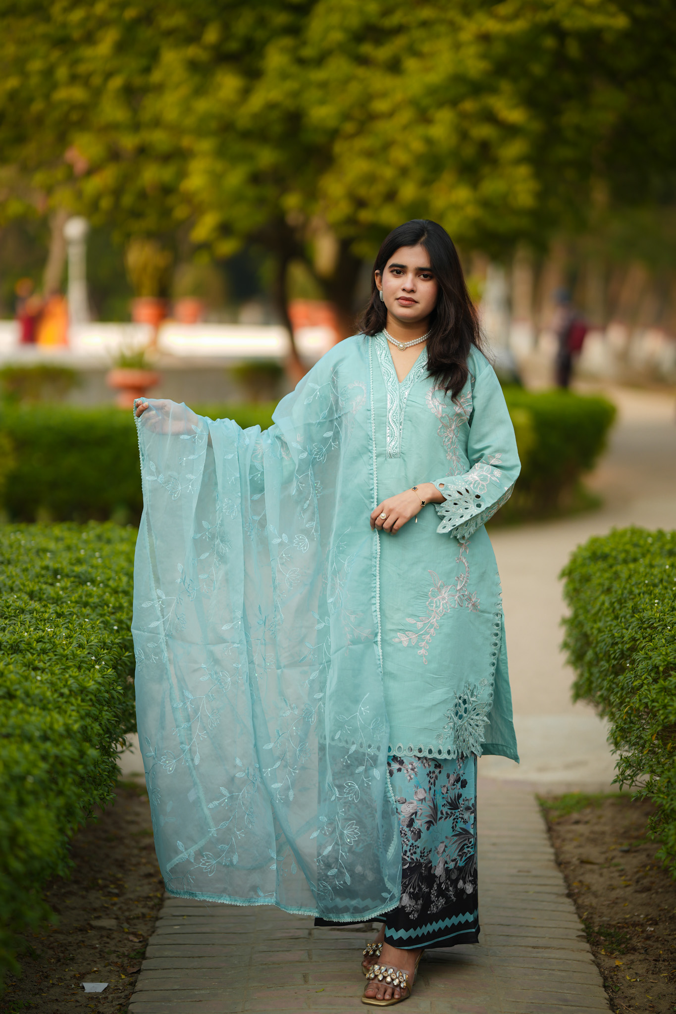 PAKISTANI INSPIRED THREE BLUE